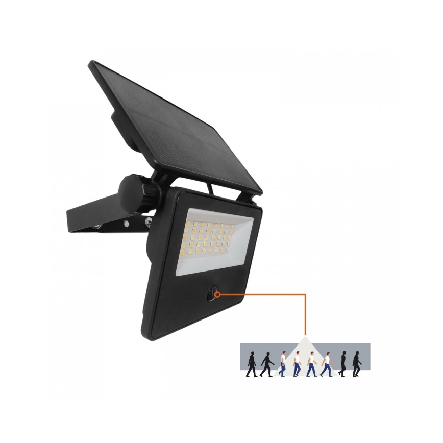 Refletor solar LED com sensor NCS G2 LED/20W/3,7V 3000/4000/6500K IP54 2600 mAh