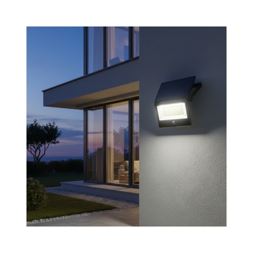 Refletor solar LED com sensor NCS G2 LED/30W/3,7V 3000/4000/6500K IP54 5200 mAh