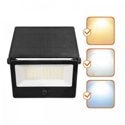 Refletor solar LED com sensor NCS G2 LED/30W/3,7V 3000/4000/6500K IP54 5200 mAh