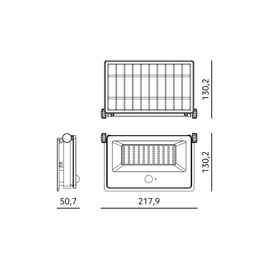 Refletor solar LED com sensor NCS G2 LED/30W/3,7V 3000/4000/6500K IP54 5200 mAh