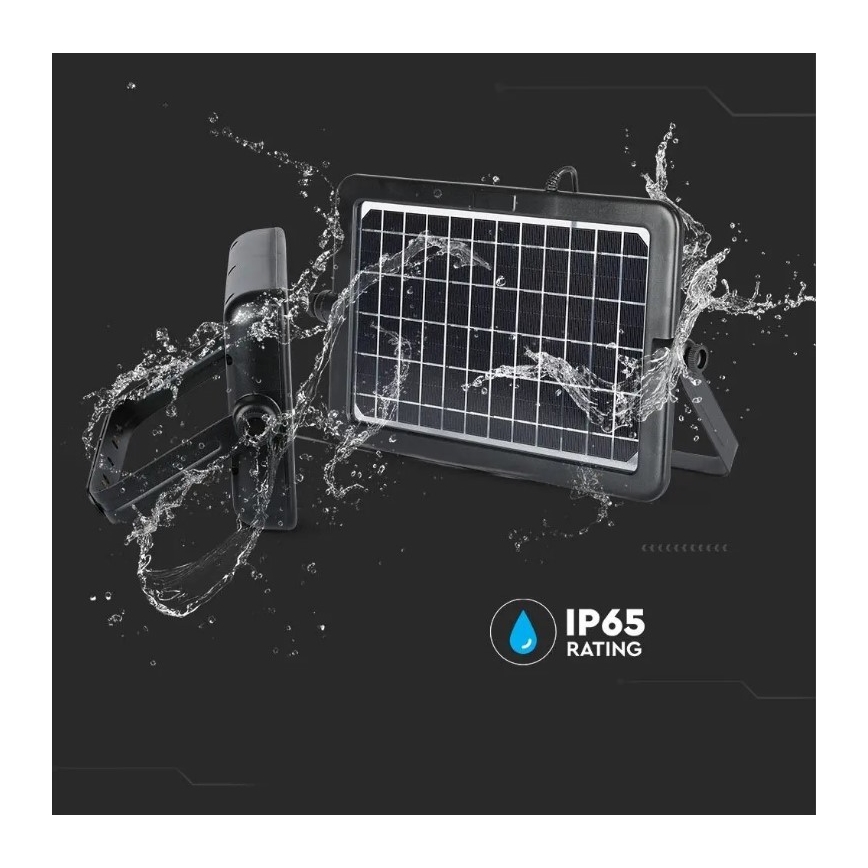 Refletor solar LED regulável com sensor LED/10W/3,7V 4000K IP65 7200 mAh + porta USB