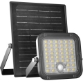 Refletor solar LED dimerizável com sensor LED/10W/3,7V 3000/4000K IP65 3600 mAh + controlo remoto