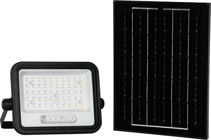 Refletor solar LED dimerizável LED/100W/3,2V 2000-8000K IP65 5000 mAh preto + controlo remoto