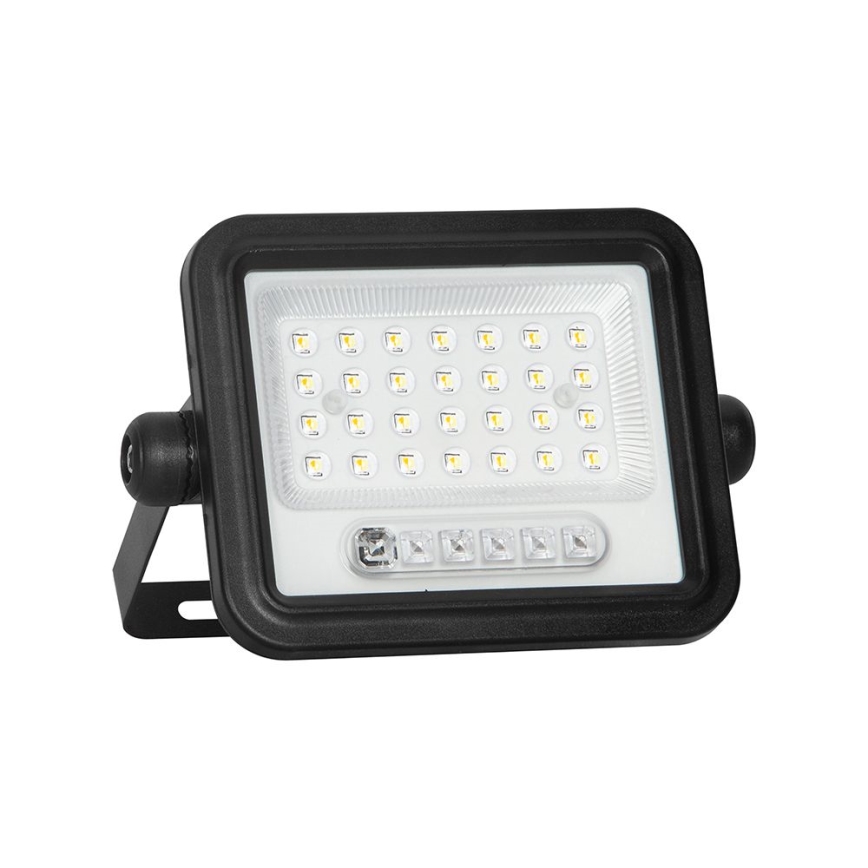 Refletor solar LED regulável LED/50W/3,2V 2000-8000K IP65 3800 mAh preto + controlo remoto