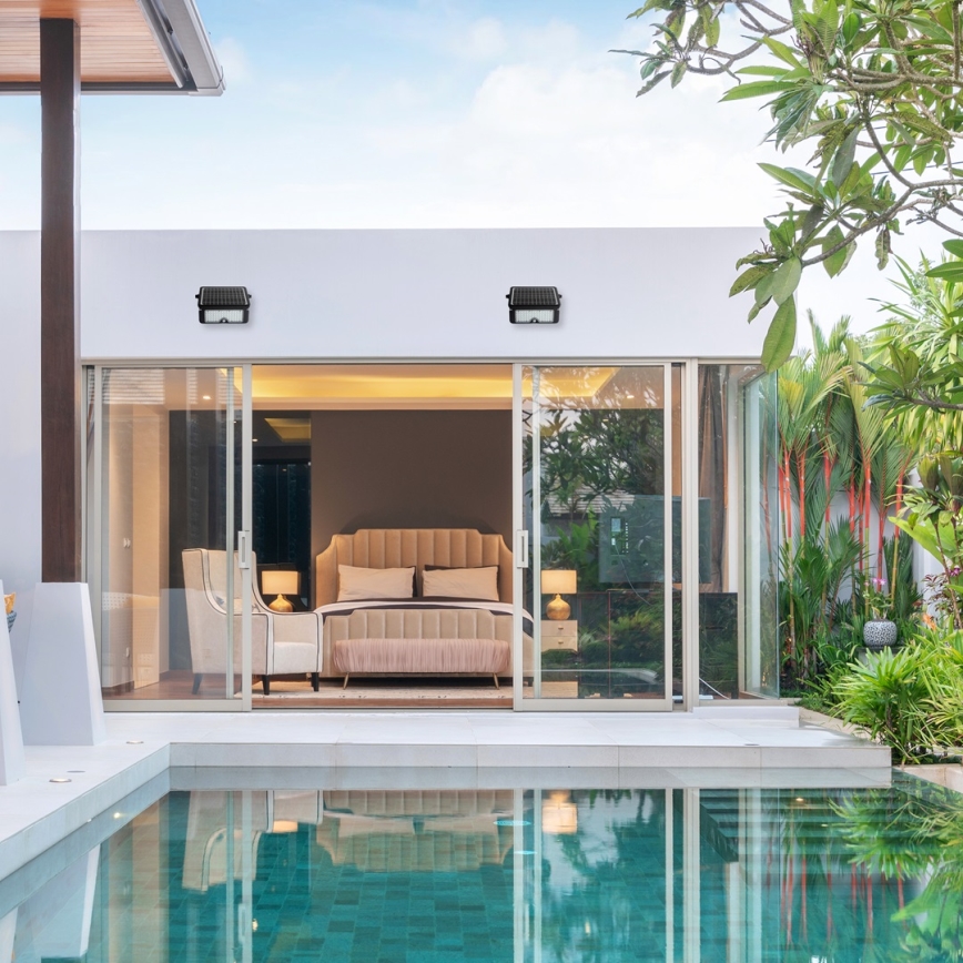 Projetor solar LED com sensor de movimento e crepúsculo EPAD LED/5W/3000 mAh 3,7V 4000K IP65