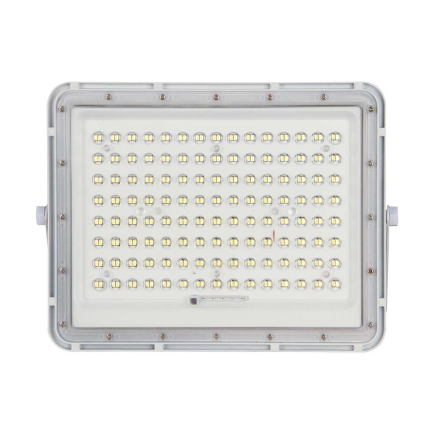Refletor solar LED exterior LED/20W/3,2V 4000K branco IP65 + comando à distância