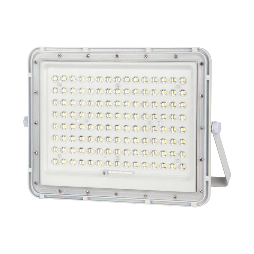 Refletor solar LED exterior LED/20W/3,2V 4000K branco IP65 + comando à distância