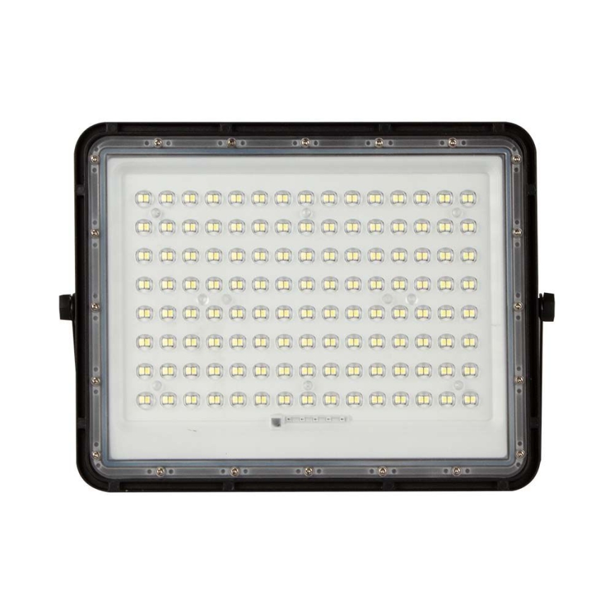 Refletor solar LED exterior LED/20W/3,2V 6400K preto IP65 16000 mAh + comando à distância