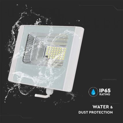 Refletor solar LED para exterior LED/20W/3,2V IP65 4000K 20000 mAh + controlo remoto