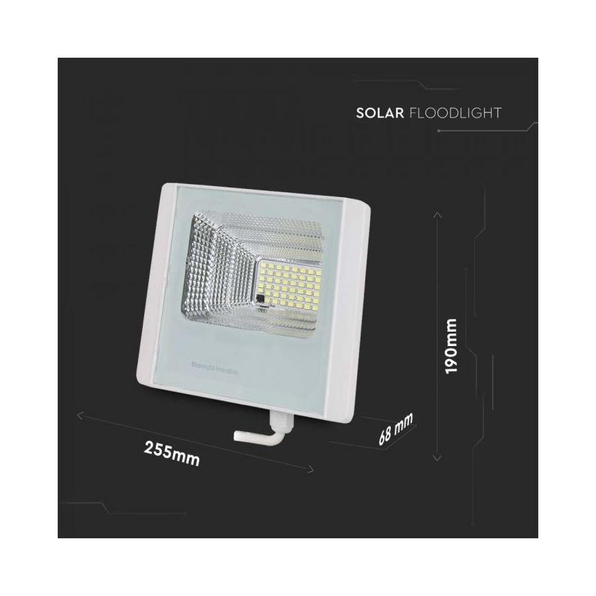 Refletor solar LED para exterior LED/20W/3,2V IP65 4000K 20000 mAh + controlo remoto