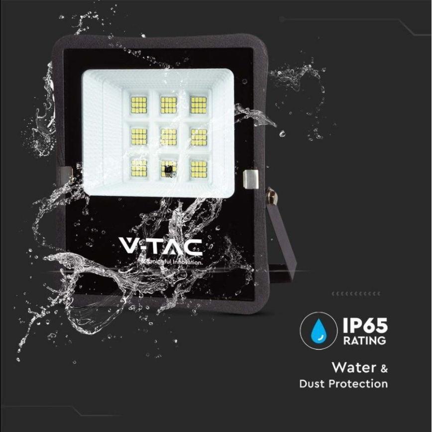 Projetor solar LED para exterior LED/6W/3,2V 6400K IP65 4000 mAh + controlo remoto