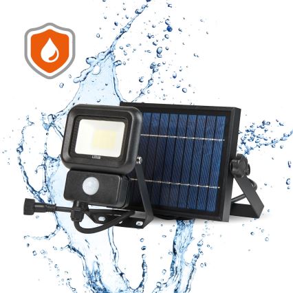 Refletor solar LED exterior com sensor LED/10W/3,7V 6500K IP65 2200 mAh
