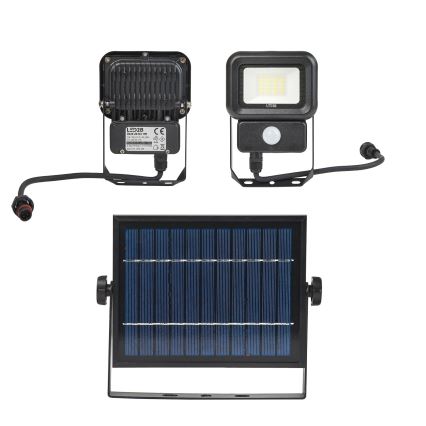 Refletor solar LED exterior com sensor LED/10W/3,7V 6500K IP65 2200 mAh