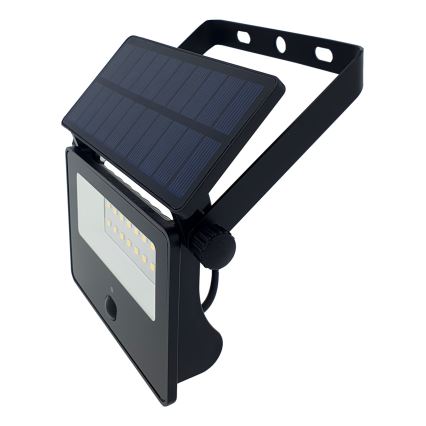 Refletor solar LED para exterior com sensor LED/2W/3,7V 4200K 1800 mAh IP44