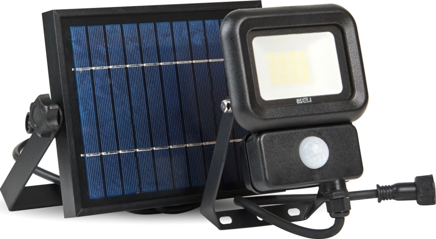 Refletor solar LED exterior com sensor LED/10W/3,7V 6500K IP65 2200 mAh