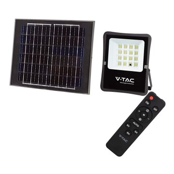 Refletor solar LED para exterior LED/20W/3,2V 6400K IP65 15000 mAh + comando à distância