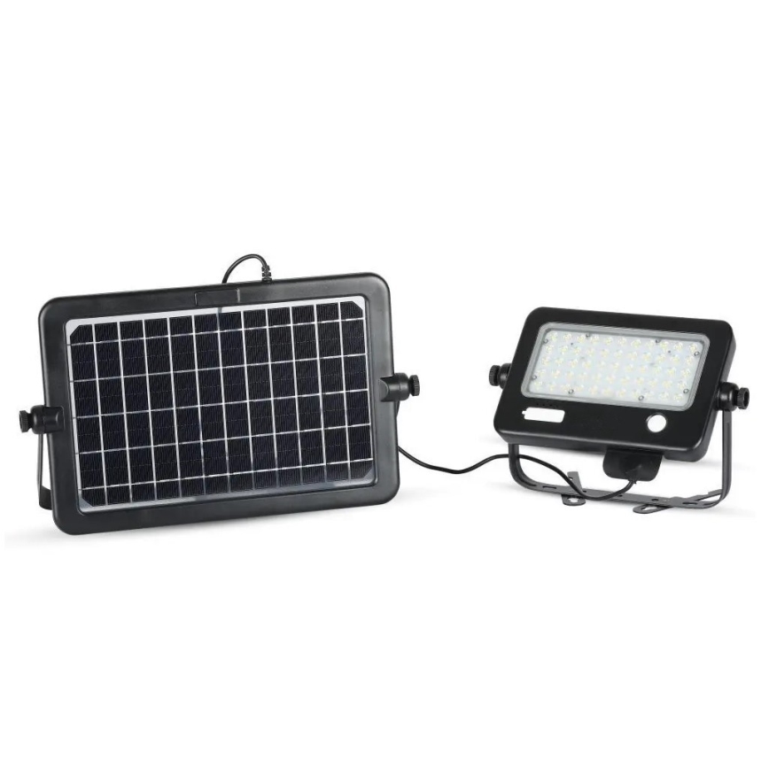 Refletor solar LED dimerizável com sensor LED/10W/3,7V 4000K IP65 7200 mAh + porta USB