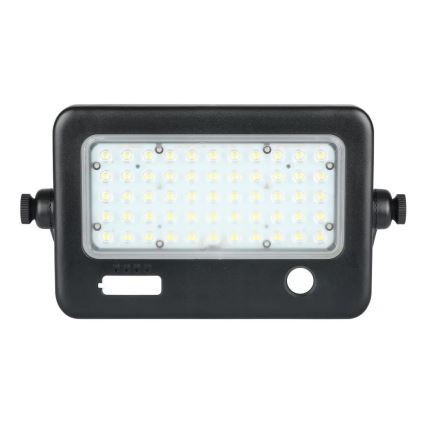 Refletor solar LED dimerizável com sensor LED/10W/3,7V 4000K IP65 7200 mAh + porta USB