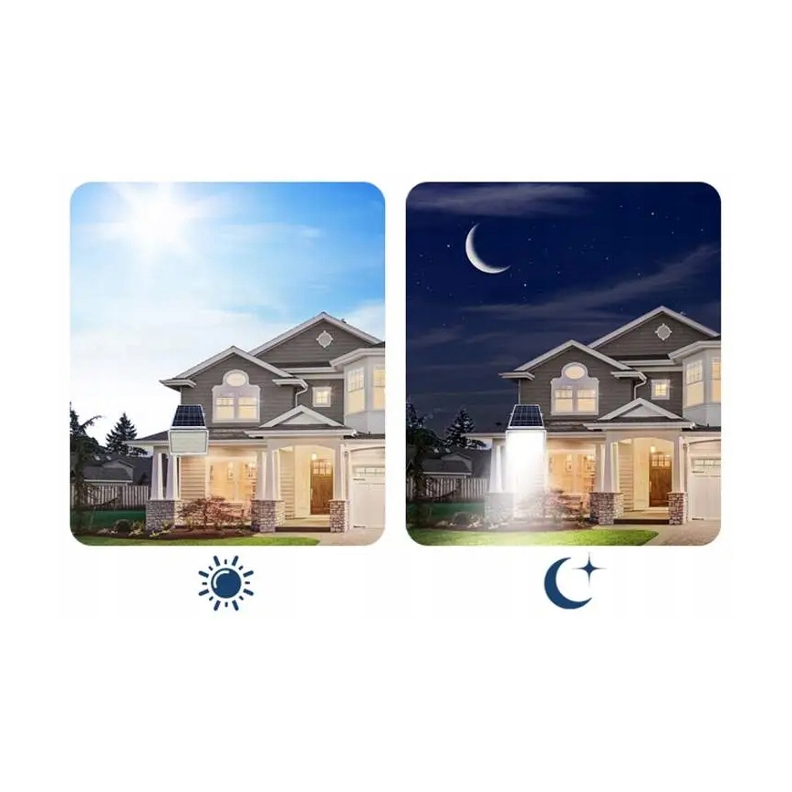 Refletor solar LED regulável LED/100W/3,2V 5000K 10500 mAh IP65 preto + controlo remoto