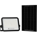 Refletor solar LED regulável LED/200W/3,2V 2000-8000K IP65 10000 mAh preto + controlo remoto