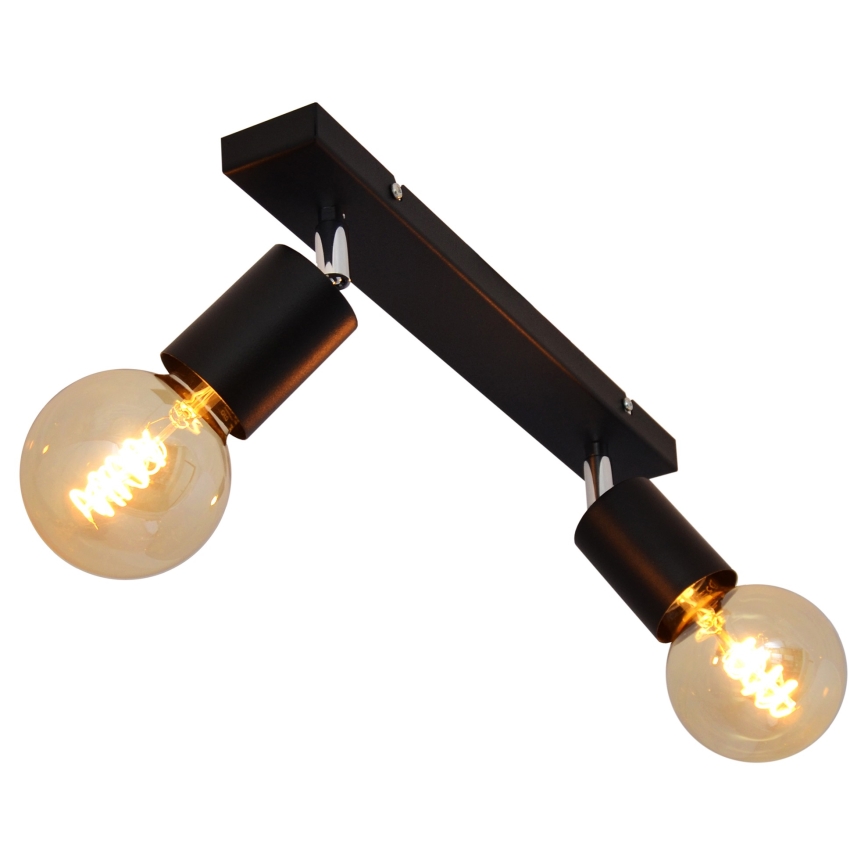 Refletor TUNE 2xE27/20W/230V preto antigo