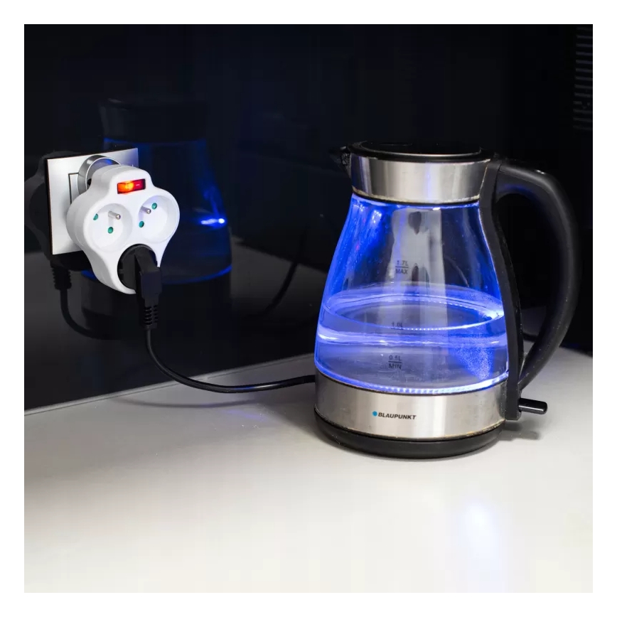 Régua de 3 tomadas com interruptor