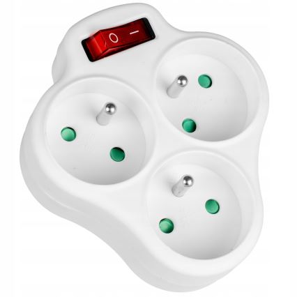 Régua de 3 tomadas com interruptor