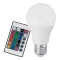 Regulação RGB Lâmpada LED A60 E27/6W/230V 3000K - Eglo