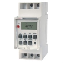 Relógio de comutação digital para calha DIN 3680W/230V