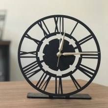 Relógio de mesa 20 cm 1xAA preto
