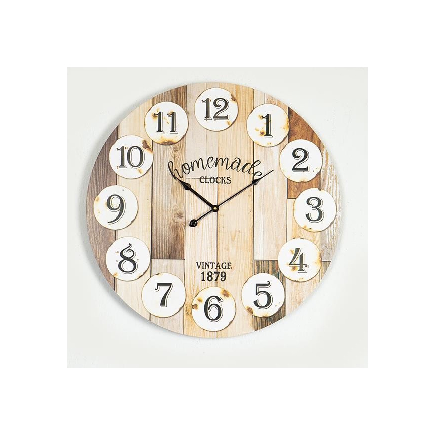 Relógio de parede, 1x AA, diâmetro 58,2 cm, branco/bege