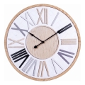 Relógio de parede 1x pilha AA Ø 50 cm branco/bege