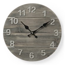 Relógio de parede 1xAA/1,5V madeira 30 cm