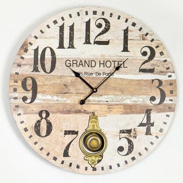 Relógio de parede 1xAA diâmetro 58,2 cm bege