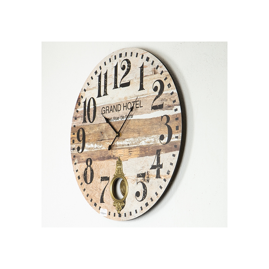 Relógio de parede 1xAA diâmetro 58,2 cm bege