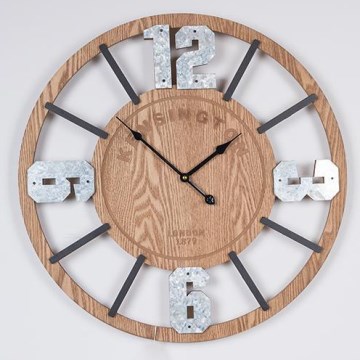 Relógio de parede 1xAA diâmetro 60 cm bege