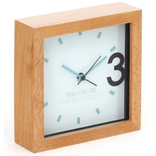 Relógio de parede 1xAA madeira