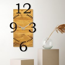 Relógio de parede 41x74 cm 1xAA madeira/metal
