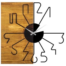 Relógio de parede 58 cm 1xAA madeira/metal