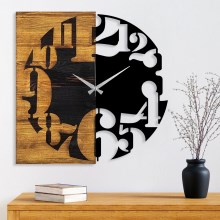 Relógio de parede 58x58 cm 1xAA madeira/metal