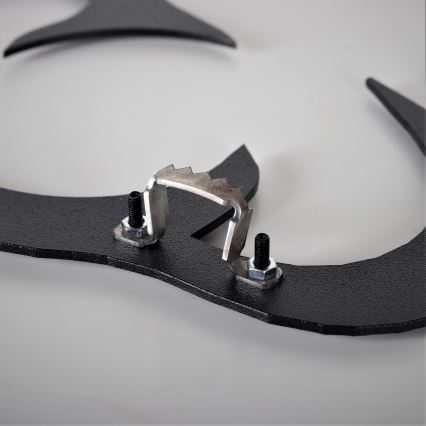 Relógio de parede 70 cm 1xAA preto/dourada