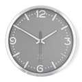 Relógio de parede, diâmetro 30,5 cm, 1x AA, cromo fosco/cinzento