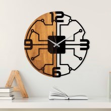 Relógio de parede diâmetro 56 cm 1xAA madeira/metal