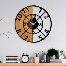 Relógio de parede diâmetro 56 cm 1xAA madeira/metal