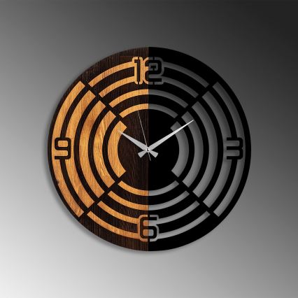 Relógio de parede diâmetro 56 cm 1xAA madeira/metal