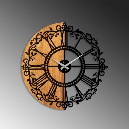 Relógio de parede diâmetro 56 cm 1xAA madeira/metal