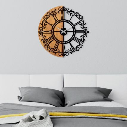 Relógio de parede diâmetro 56 cm 1xAA madeira/metal