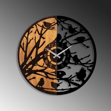 Relógio de parede diâmetro 56 cm 1xAA madeira/metal