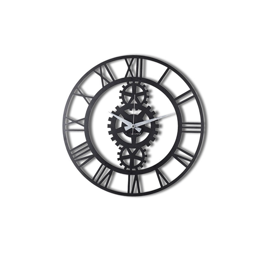 Relógio de parede diâmetro 70 cm 1xAA preto