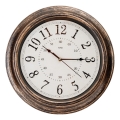 Relógio de parede Ø 40 cm 1xAA bronze/branco